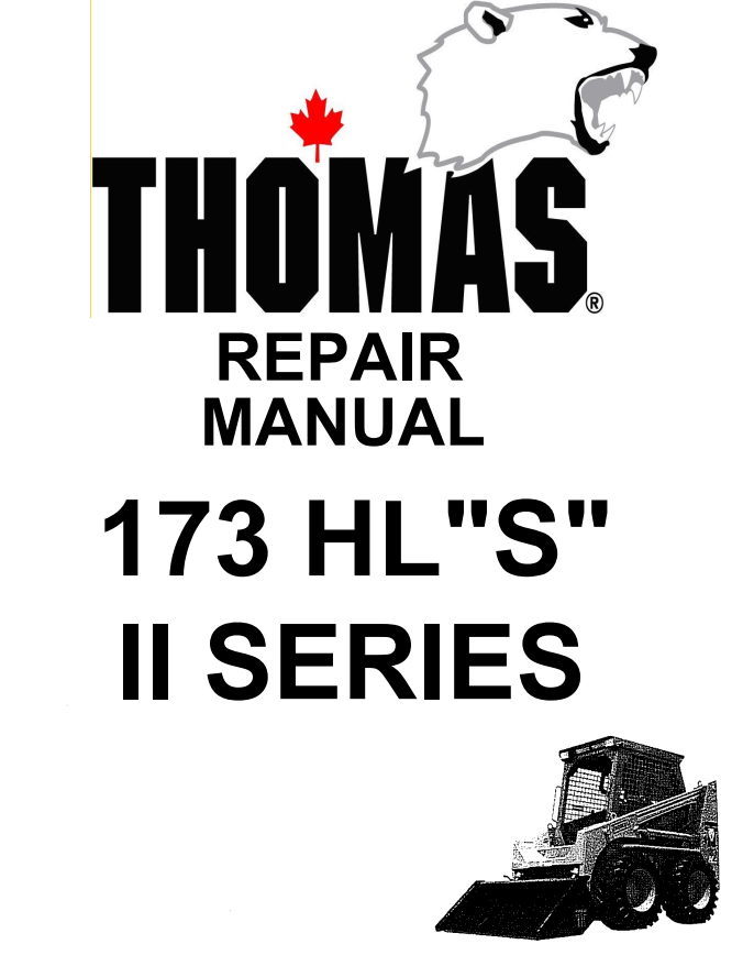 THOMAS 173 HLS II SERIES SKID STEER LOADER