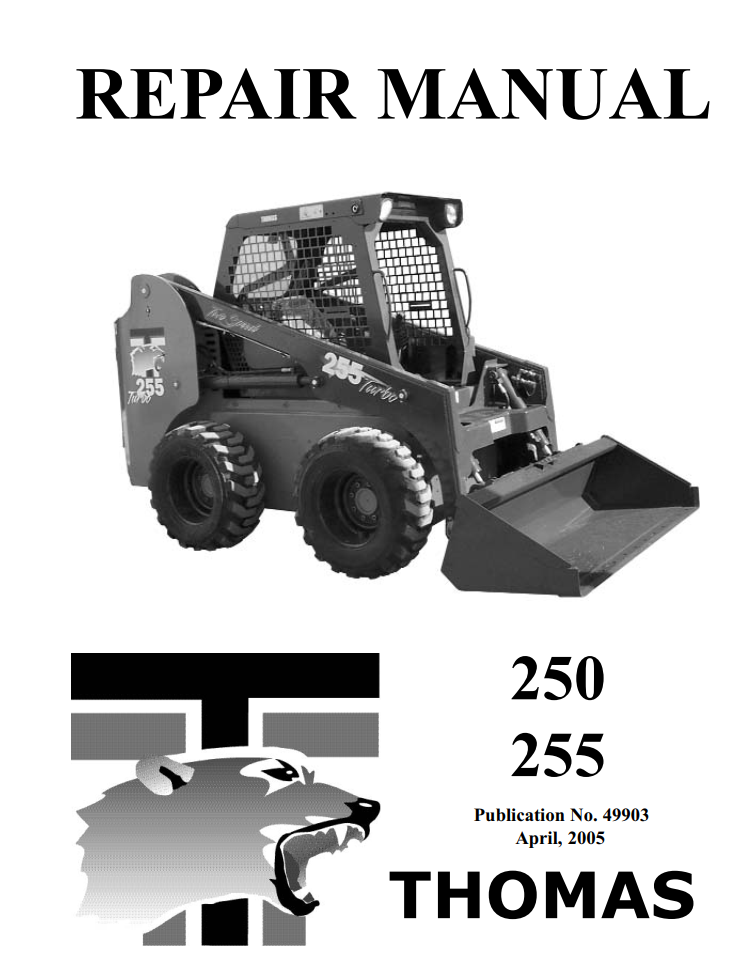 THOMAS 250 255 SKID STEER LOADER