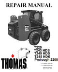 THOMAS T225 243 245 2200 HDK HDS SKID STEER LOADER