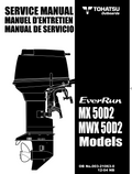 TOHATSU EVERRUN MX50D2 MWX 50D2 OUTBOARD