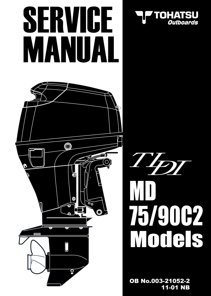 TOHATSU MD 75C2 90C2 TLDI OUTBOARD