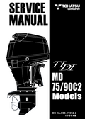 TOHATSU MD 75C2 90C2 TLDI OUTBOARD