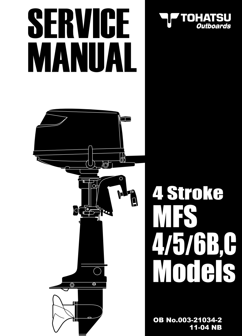 TOHATSU MFS 4 5 6 B AND C 4-STROKE OUTBOARD