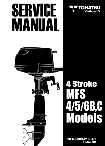 TOHATSU MFS 4 5 6 B AND C 4-STROKE OUTBOARD