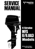 TOHATSU OUTBOARD MFS 8A3 MFS 9.8A3