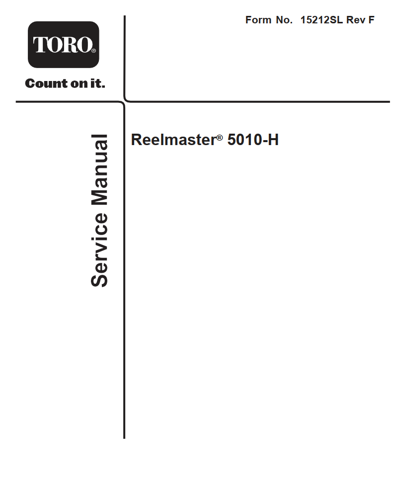 TORO REELMASTER 5010-H SERIES RIDE-ON MOWER