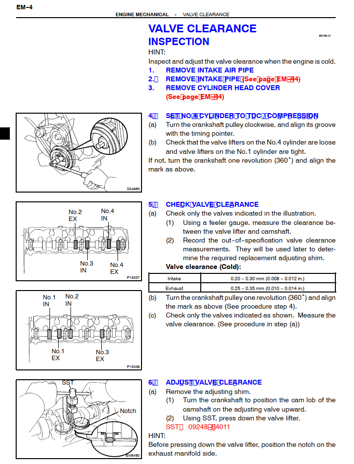 TOYOTA 1KZ-TE 1KZ-T 3.0L DIESEL ENGINE
