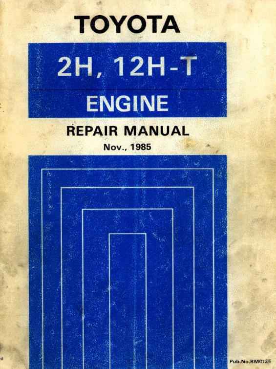 TOYOTA 2H 12H-T LANDCRUISER DIESEL ENGINE 1980-1988