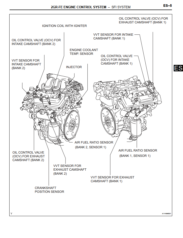 TOYOTA AVALON 3.0L 3.5L 2000-2005