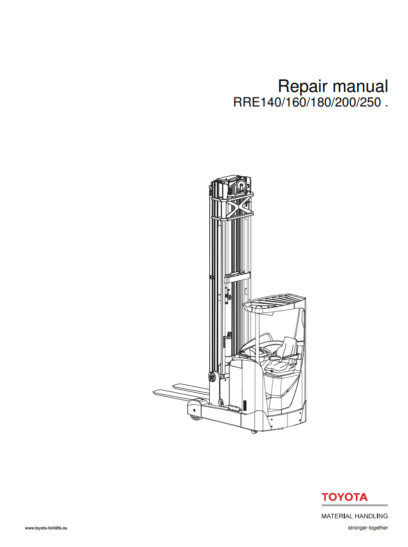 BT REACH TRUCK RRE140 160 180 200 250