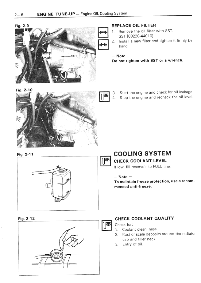 TOYOTA CELICA 1981-1985 2.0L 2.4L ENGINE