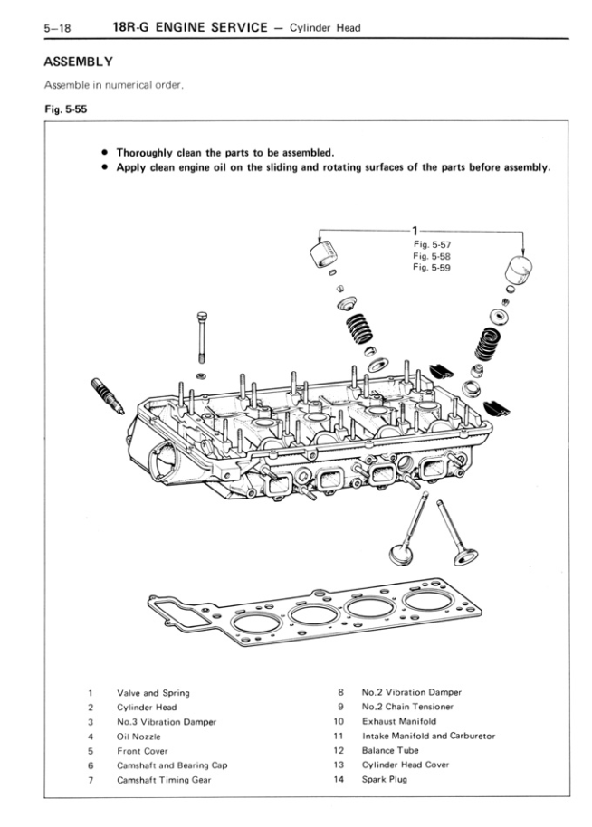 TOYOTA CELICA RA40 1977-1981 T 2T 5M-E 8R 18R-C 18R-G ENGINE