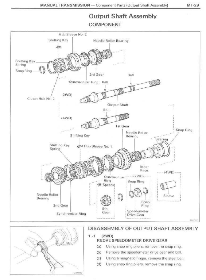 TOYOTA G40 G45 G50 G52 G53 G54 G55 G56 G57 G58 TRANSMISSION