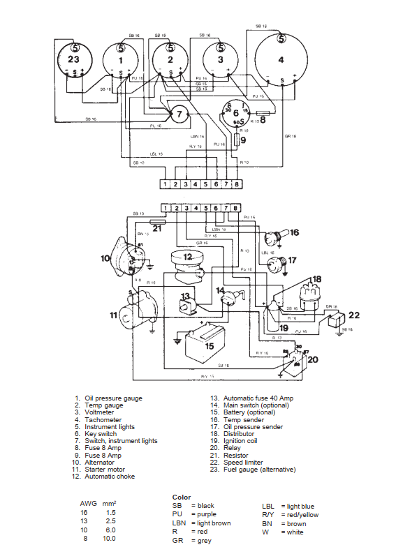 VOLVO PENTA AQ211 AQ231 AQ271 AQ311 BB231 BB261 500-571