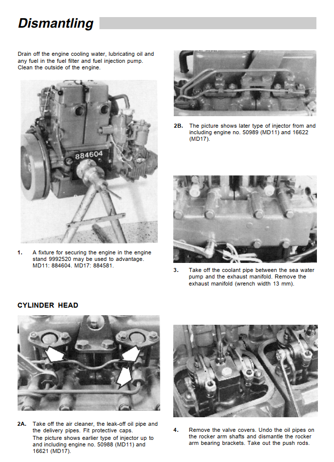 VOLVO PENTA MD11C MD11D MD17C MD17D MARINE DIESEL ENGINE