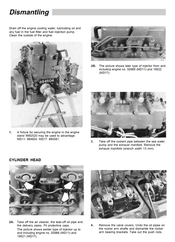 VOLVO PENTA MD11C MD11D MD17C MD17D MARINE DIESEL ENGINE