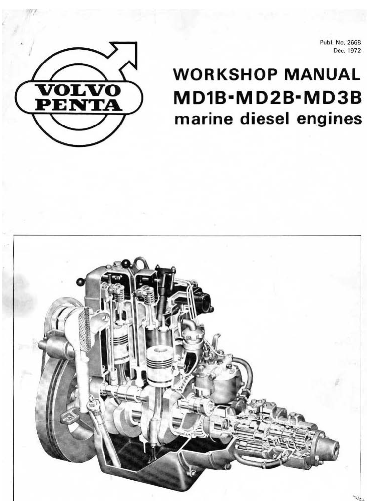 VOLVO PENTA MD1B MD2B MD3B MARINE DIESEL ENGINE
