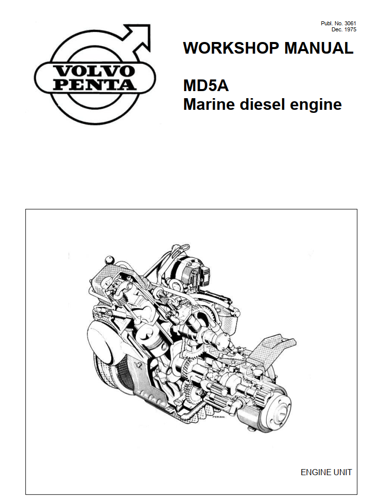 VOLVO PENTA MD5A MD6A MD7A MARINE DIESEL ENGINE