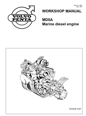 VOLVO PENTA MD5A MD6A MD7A MARINE DIESEL ENGINE
