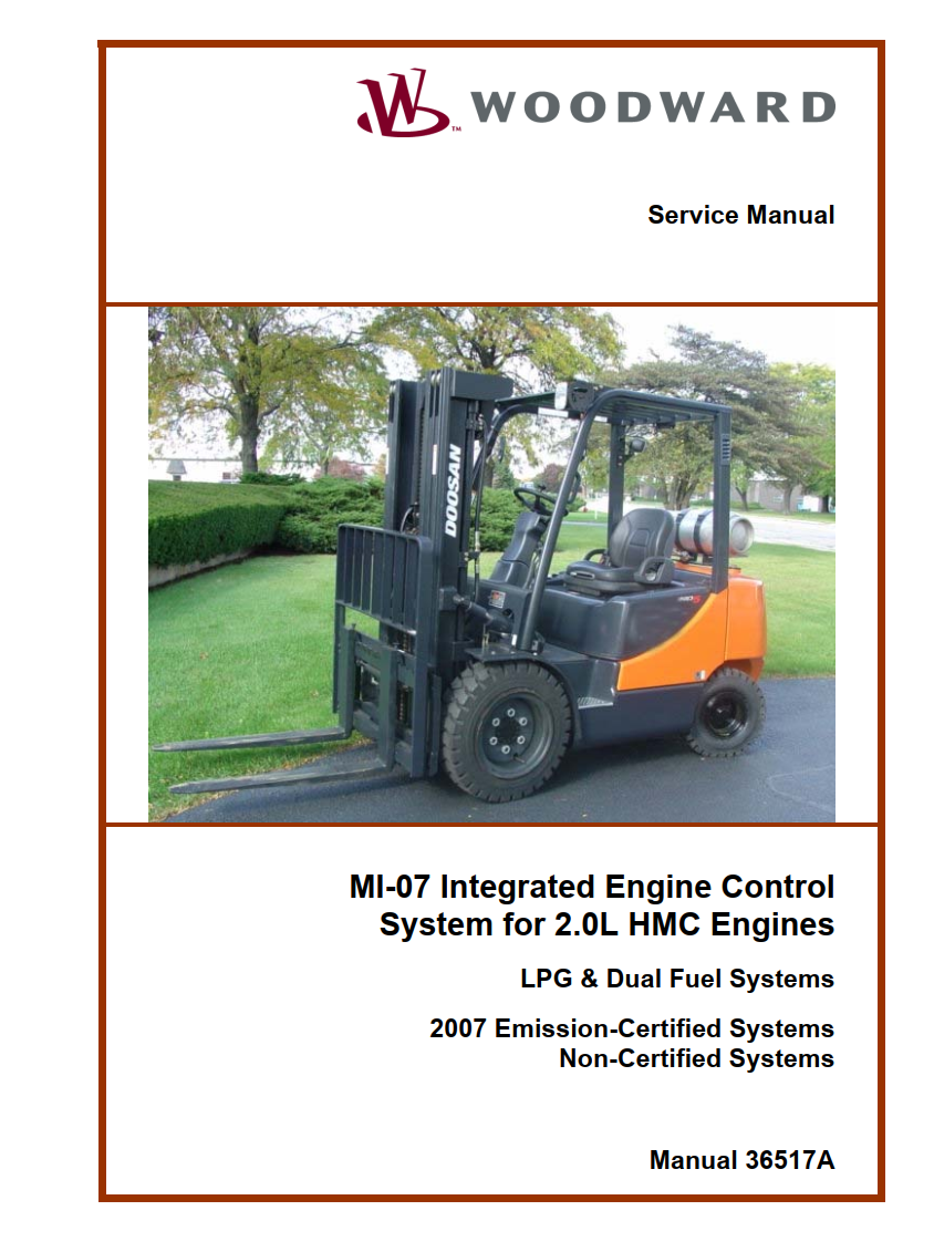 WOODWARD MI-07 INTEGRATED ENGINE CONTROL SYSTEM FOR 2.0L HMC ENGINE