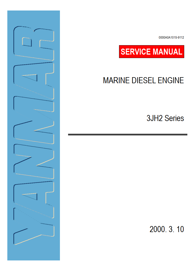YANMAR 3JH2E 3JH2TE MARINE DIESEL ENGINE