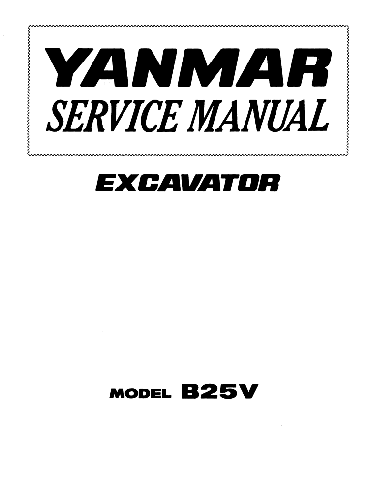 YANMAR B25V B 25 V MINI CRAWLER EXCAVATOR