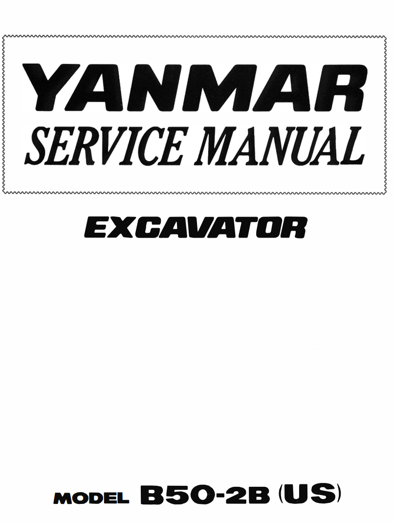 YANMAR B50-2B CRAWLER MINI EXCAVATOR