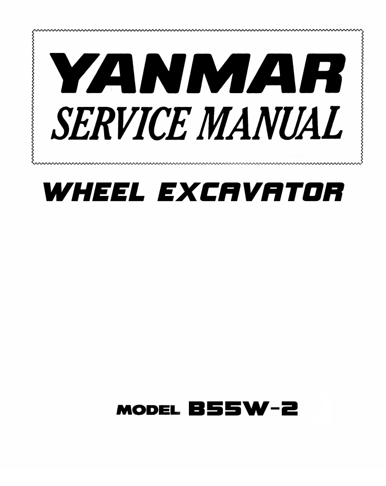 YANMAR B55W - 2 WHEEL EXCAVATOR
