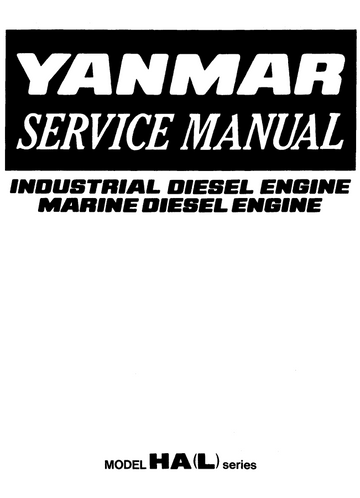YANMAR HA HAL SERIES MARINE INDUSTRIAL DIESEL ENGINE