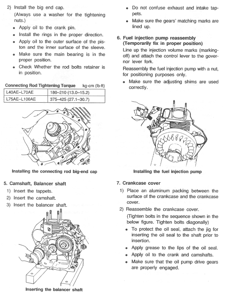 YANMAR L40 L48 L60 L70 L75 L90 L100 AE INDUSTRIAL DIESEL ENGINE