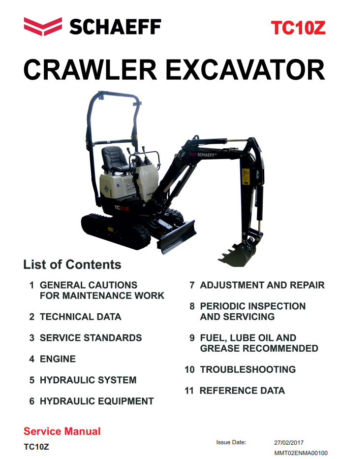 YANMAR SCHAEFF TC10Z CRAWLER EXCAVATOR
