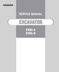 YANMAR SV05-A SV05-B CRAWLER MINI EXCAVATOR