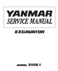 YANMAR SV08 SV08-1 CRAWLER MINI EXCAVATOR