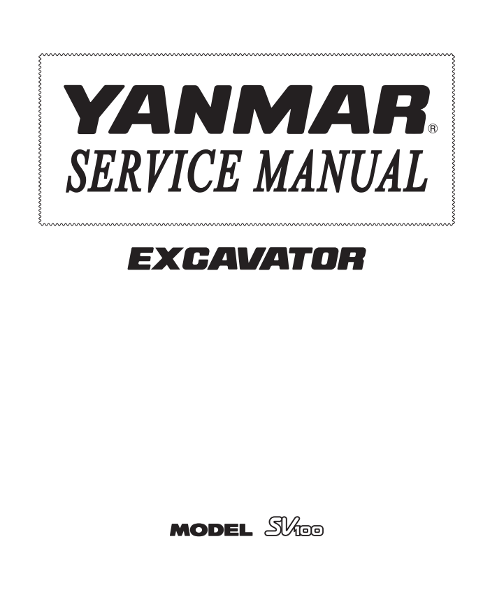 YANMAR SV100 EXCAVATOR