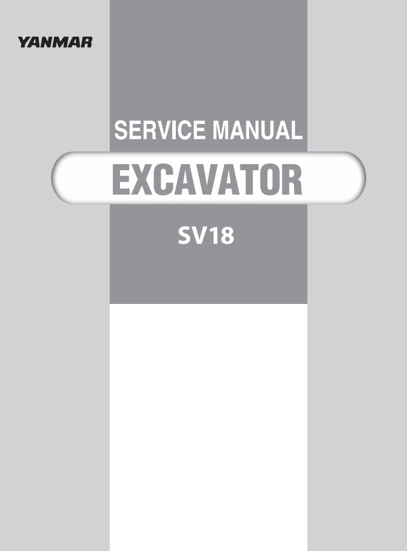 YANMAR SV 18 SV18 CRAWLER MINI EXCAVATOR