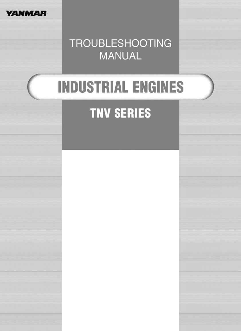 YANMAR TNV SERICE INDUSTRIAL ENGINE TROUBLESHOOTING MANUAL