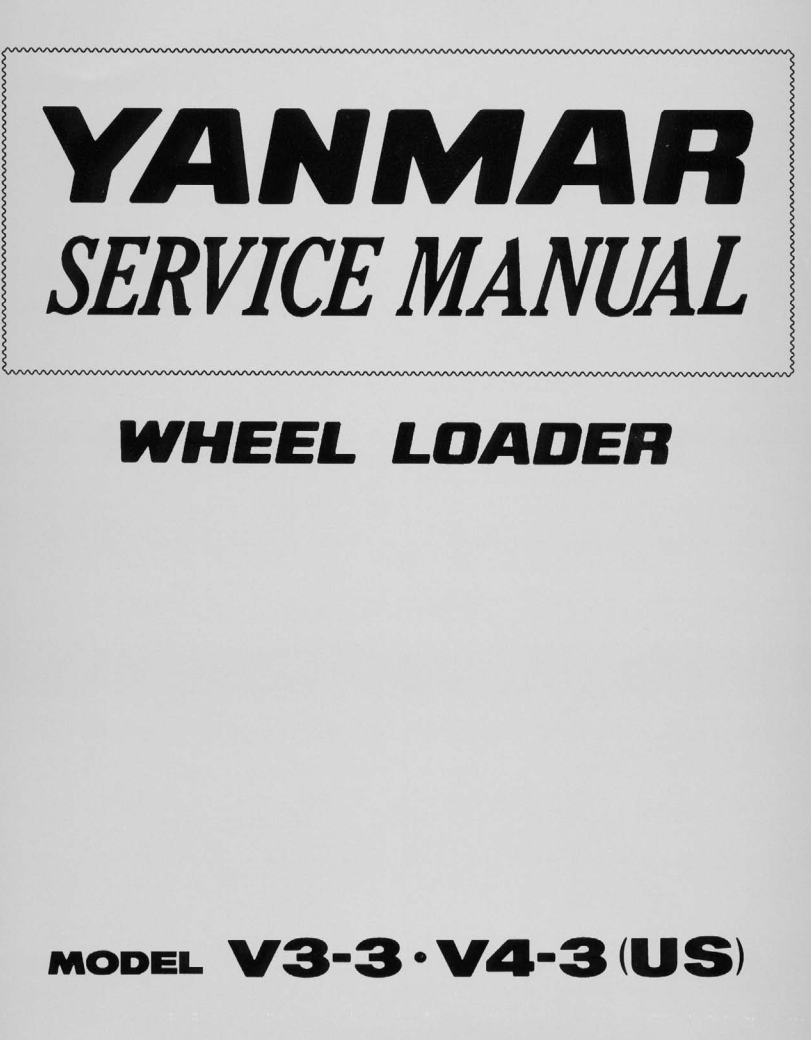 YANMAR V3-3 V4-3 US WHEEL LOADER EXCAVATOR