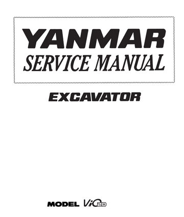 YANMAR VIO20 EXCAVATOR