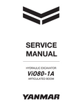YANMAR ViO80-1A ARTICULATED BOOM HYDRAULIC EXCAVATOR