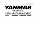 YANMAR YPD MP2 YPD MP4 SERIES FUEL INJECTION EQUIPMENT