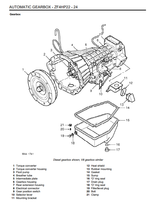 ZF 4HP22 TRANSMISSION FORD JAGUAR BMW ATSG